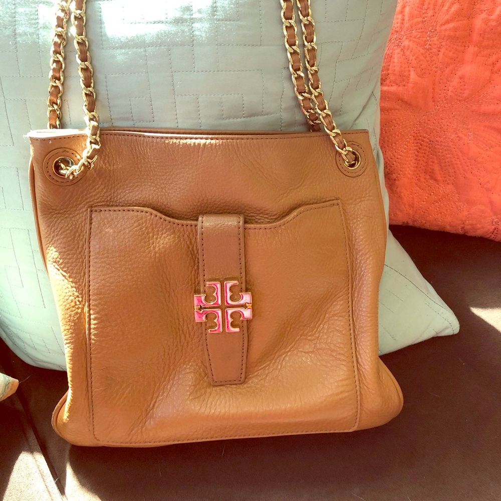 Tory Burch cross tan purse